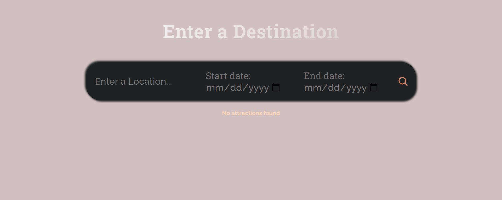 PetrTrips Start Up page